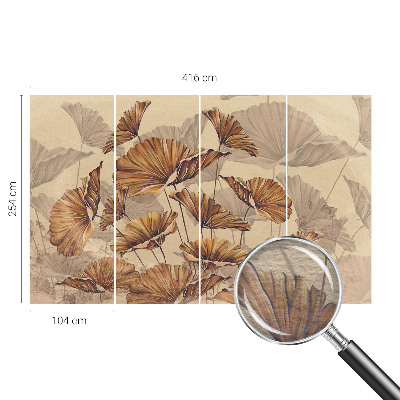 Premium fototapeta jesenska elegancija u toplim tonovima za dnevni boravak