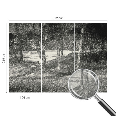 Fototapeta s tiskom s motivom mirnog krajolika