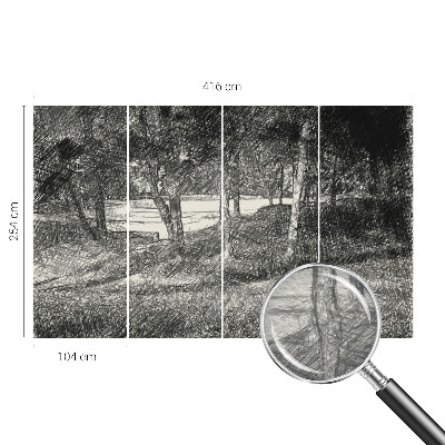 Fototapeta s tiskom s motivom mirnog krajolika