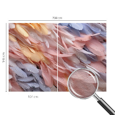 Zidna fototapeta od flisa Pastelno perje