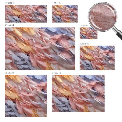 Zidna fototapeta od flisa Pastelno perje