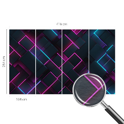 Fototapeta za zid Neonska geometrija