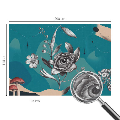 Premium fototapeta s motivom cvjetnog oka