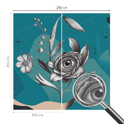 Premium fototapeta s motivom cvjetnog oka