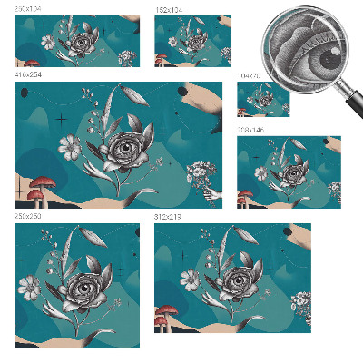 Premium fototapeta s motivom cvjetnog oka