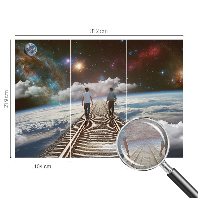 Zidna dekoracija fototapeta sa motivom svemirskog putovanja