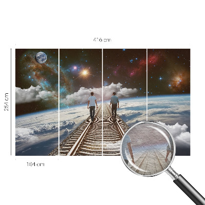 Zidna dekoracija fototapeta sa motivom svemirskog putovanja