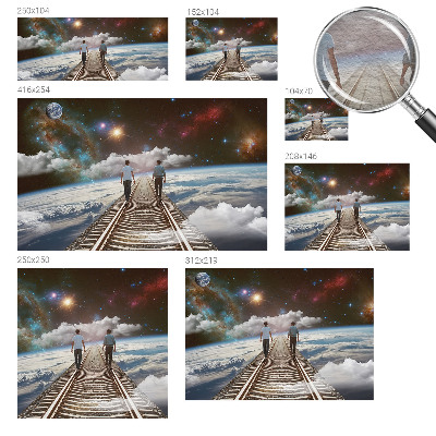 Zidna dekoracija fototapeta sa motivom svemirskog putovanja