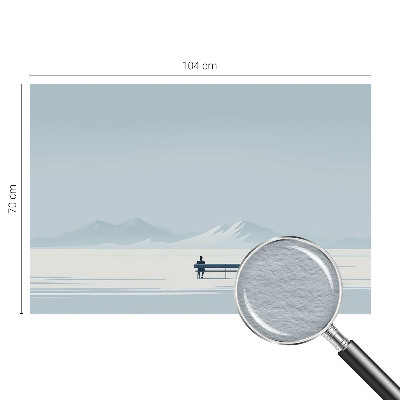 Fototapeta s tiskom s minimalističkim krajolikom