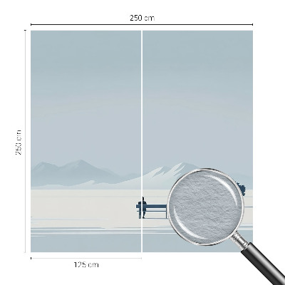 Fototapeta s tiskom s minimalističkim krajolikom