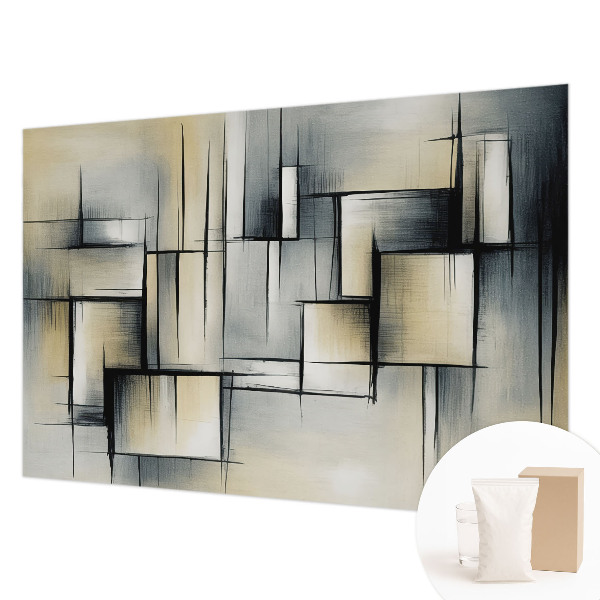 Moderna fototapeta s apstraktnim geometrijskim motivom