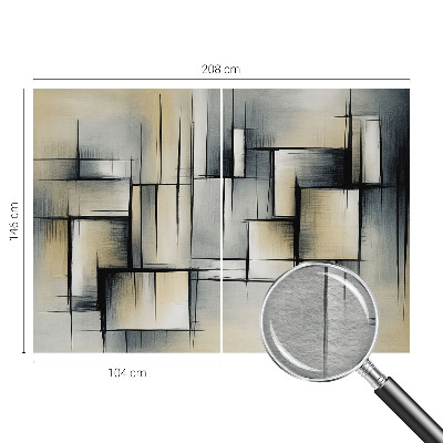 Moderna fototapeta s apstraktnim geometrijskim motivom