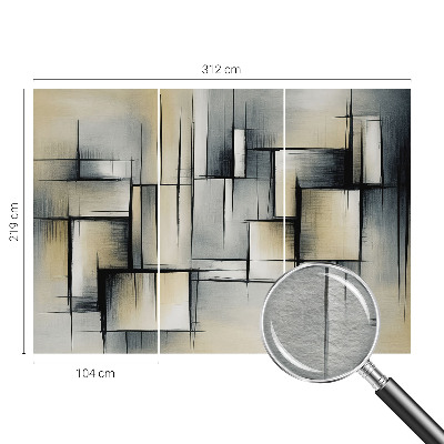 Moderna fototapeta s apstraktnim geometrijskim motivom