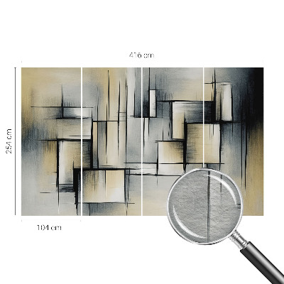 Moderna fototapeta s apstraktnim geometrijskim motivom