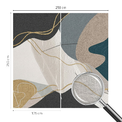 Vlies fototapeta za dječju sobu s apstraktnim oblicima