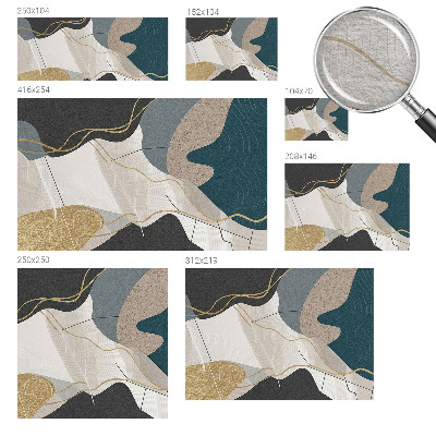 Vlies fototapeta za dječju sobu s apstraktnim oblicima