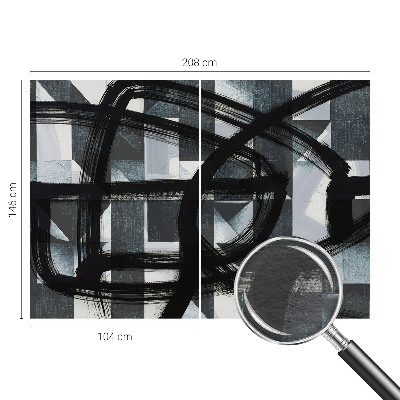 Vlies fototapeta s motivom ekspresivne geometrije