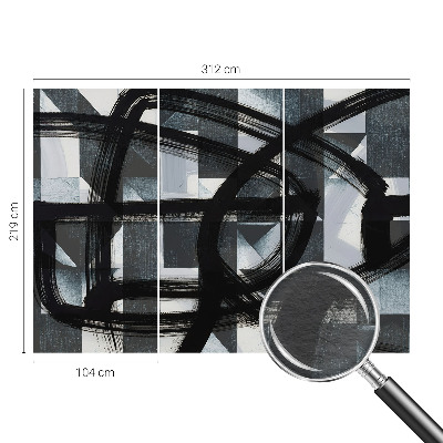 Vlies fototapeta s motivom ekspresivne geometrije
