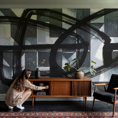 Vlies fototapeta s motivom ekspresivne geometrije