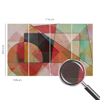 Zidna fototapeta s motivom geometrijske apstrakcije
