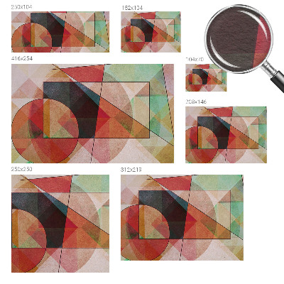 Zidna fototapeta s motivom geometrijske apstrakcije