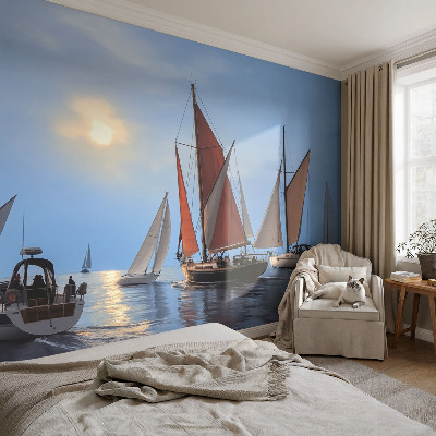 Fototapeta za dnevni boravak s motivom jedriličarske avanture