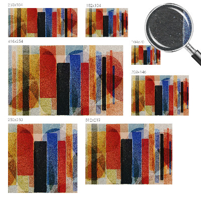 Zidna dekoracija fototapeta s geometrijskim oblicima