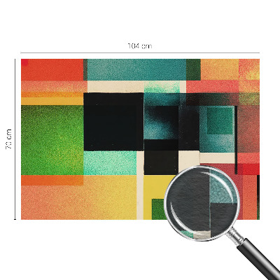 Fototapeta za dnevni boravak s geometrijskim apstraktnim motivom
