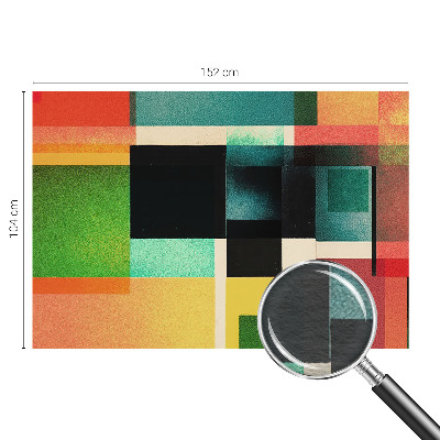 Fototapeta za dnevni boravak s geometrijskim apstraktnim motivom
