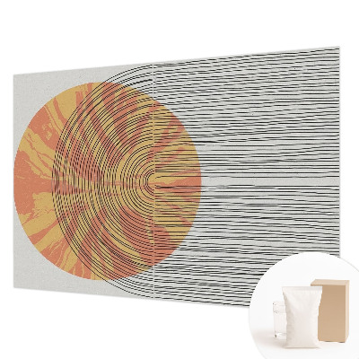 Zidna fototapeta s motivom kruga s linijama