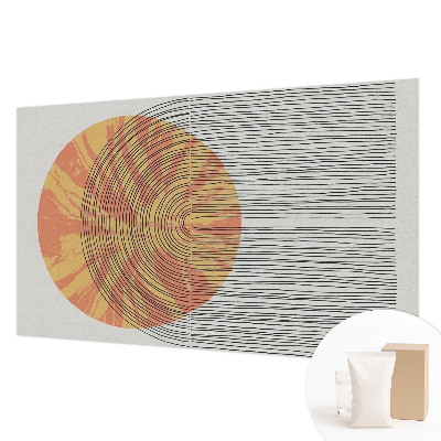 Zidna fototapeta s motivom kruga s linijama