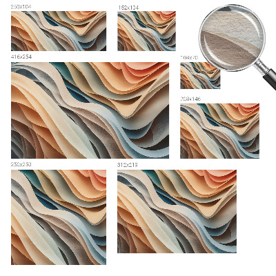 Vlies fototapeta za dječju sobu s motivom valovitih oblika