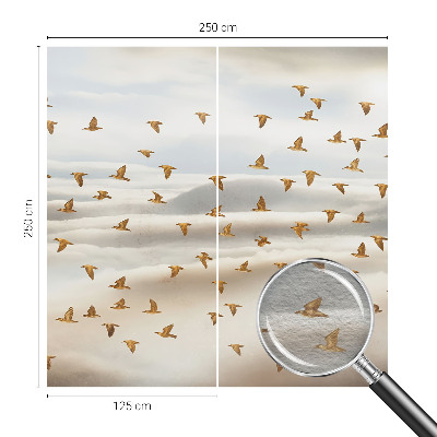 Zidna dekoracija fototapeta s motivom ptica u letu
