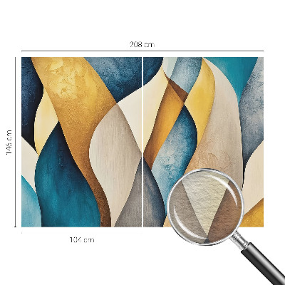 Premium fototapeta s valovitom apstraktnom grafikom