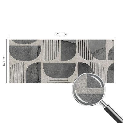 Foto tapeta za dnevni boravak s geometrijskim oblicima