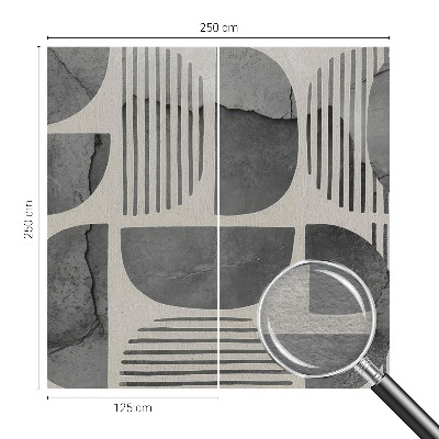 Foto tapeta za dnevni boravak s geometrijskim oblicima
