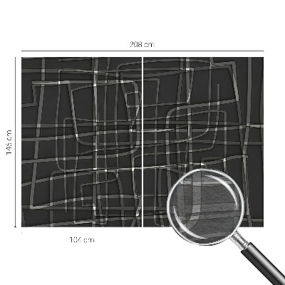 Fototapeta za spavaću sobu s apstraktnim linijama