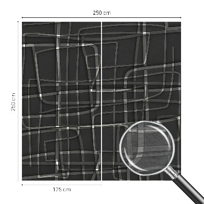Fototapeta za spavaću sobu s apstraktnim linijama