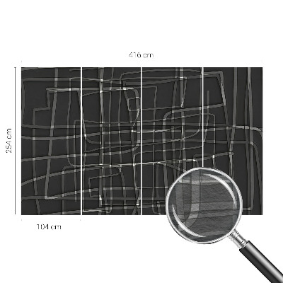 Fototapeta za spavaću sobu s apstraktnim linijama