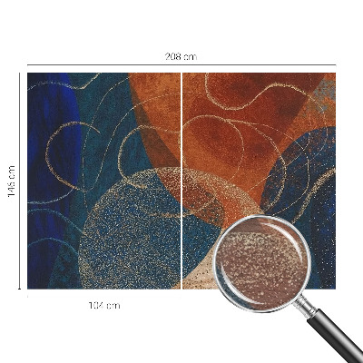 Vlies fototapeta sa šarenim oblicima