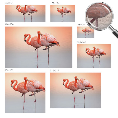 Foto tapeta za spavaću sobu s motivom nježnih flamingosa
