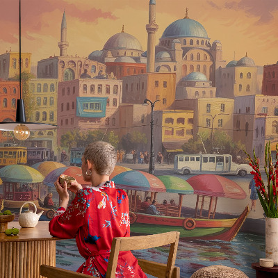 Foto tapeta za dnevni boravak s motivom urbane obale