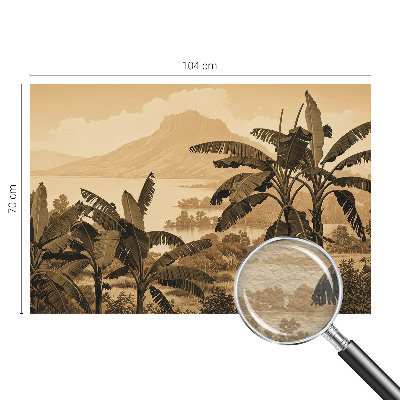 Moderna fototapeta s tropskom panoramom