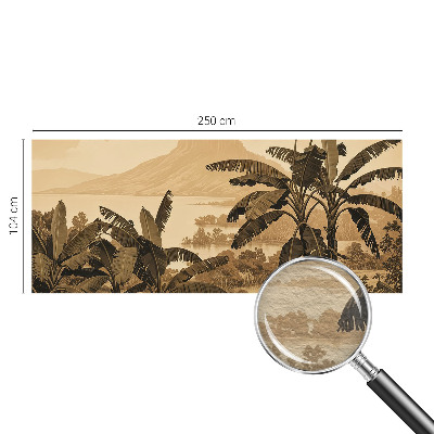 Moderna fototapeta s tropskom panoramom