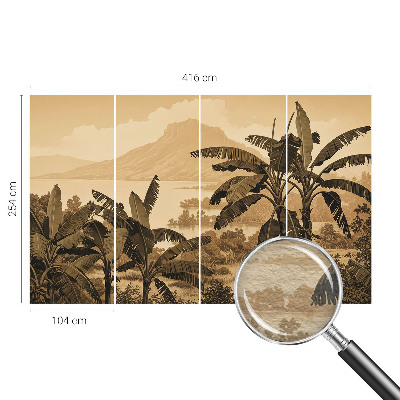 Moderna fototapeta s tropskom panoramom