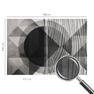 Moderna fototapeta s apstraktnim oblicima