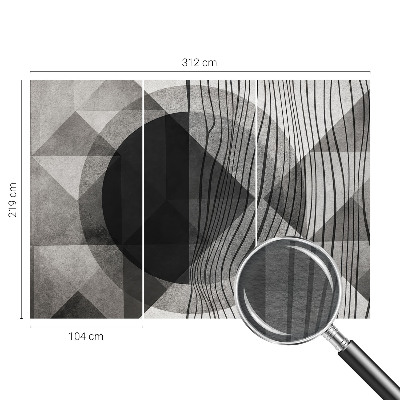 Moderna fototapeta s apstraktnim oblicima