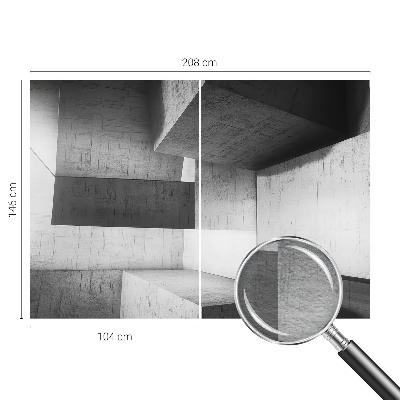 Foto tapeta za spavaću sobu s motivom geometrijskih skulptura