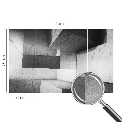 Foto tapeta za spavaću sobu s motivom geometrijskih skulptura