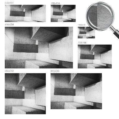 Foto tapeta za spavaću sobu s motivom geometrijskih skulptura
